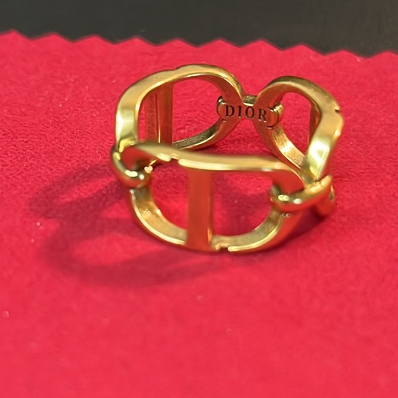 Dior costume Jewelry Ring in Goldtone S (6) - Picture 7 of 15